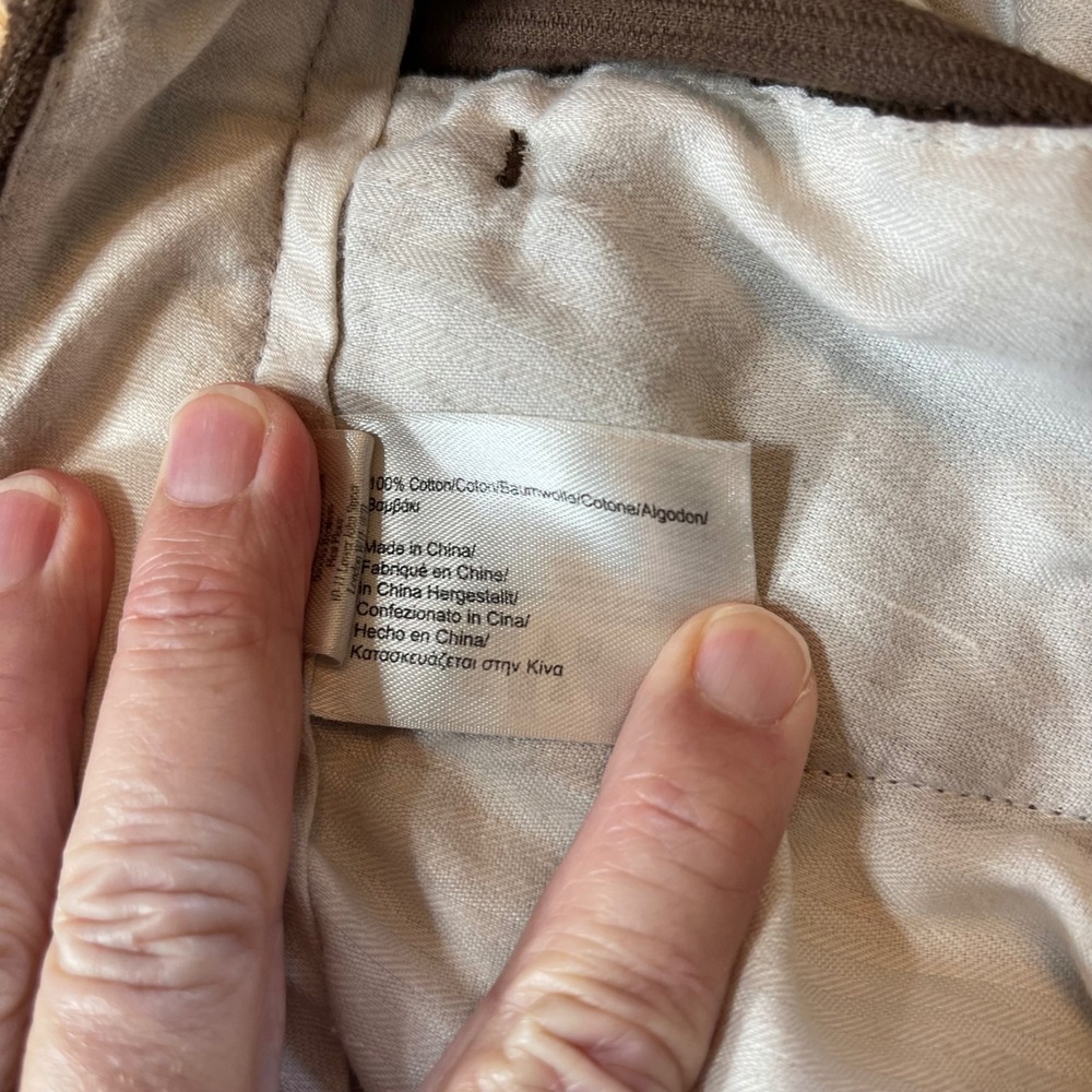 Brooks Brothers 346 Mens Brown Corduroy Pants Flat Front Cotton 38x30 - Picture 4 of 9